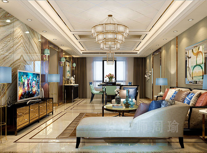 韩国喷水黑丝世纪江尚三室两厅168平装修设计效果欣赏
